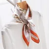 Pure 100% Silk Scarf For Women Luxury Handkerchief Hair Scarfs Ladies 53cm Square Headband Bag Scarves Female Bandana Head