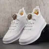 Middle help small white shoes new casual Boots hot luxury high top board thick soles men's sports shoe Zapatos Hombre 38-44 A6