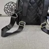 Diamond Backpack School Bag Travel Mini Backcase Black Retro Style Haft Wzór