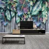 Feita sob encomenda foto papel de parede 3d criativo planta tropical folhas murais sala de estar tv sofá quarto estudo casa decoração luxo parede papéis de parede