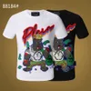 PLEIN BEAR T SHIRT męskie designerskie koszulki odzież marki Rhinestone czaszka męskie koszulki klasyczne wysokiej jakości hiphopowy sweter Tshirt Top na co dzień Tees PB 11372