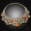 Necklace Earrings Set & Yulaili High Quality Dubai Gold Colorful Opal Choker Stud Bracelet Ring For Women Accessories