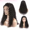 Indian Jerry Curl 13X6 Transparent Lace Wigs Remy Human Hair Wig Pre Plucked For Women