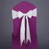 17 Colors Spandex Chair Sashes Free Lace-up Elastic Chair Cover Chair Band With Silk Bow For Event Party Wedding Decoration Supplies