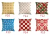 Housse 147 Styles de cas oreiller noël housses de coussin nouveau lin canapé taie d'oreiller housse de coussin cadeau de noël décor à la maison