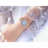 Frau Uhren Berühmte Marke Kleid Gold Uhr Frauen Kristall Diamant Uhren Edelstahl Armbanduhr Montre Femme 210527