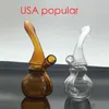 9 cm Mini Seyahat Cam Dab Rig Bongs Nargile Inline Perc Su Borular Küçük Sigara Filtresi Künt Boru