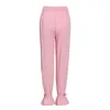 TWOTYLE Casual Pink Trouser Suits Female Notched Long Sleeve Korean Slim Blazer High Waist Wide Leg Pant's Suit 210930