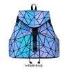 Mochila feminina pu imafi colorido lingge mochila geométrica japonês e coreano tendência harajuku estilo estudante moda schoolbag