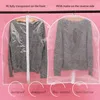 غطاء غبار الشفافة غلاف الغبار Peva المنظم منظم خزانة ملابس شنقا بدلة ملابس معطف