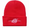 Anime Beanie Cap Warm Gebreid Haak Kabel Geborduurd Feest Hoeden Unisex Visser Manchet Wol Swag Schedel Geborduurde Winter Ski Hoed Zwart Wit Roze