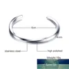 ZORCVENS New Men Twisted Carved Cuff Bracelet Antique Silver Color Cuff Bang Bangle Stainless Steel Unisex Jewelry Factory price expert design Quality Latest Style