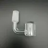 OD 20mm 25mm Quartz Banger Smoking Nail 14mm Male Joint 90 Degree Domeless Bangers Flat Top 4mm Thick With Retail Package For Glass Bong Dab Rigs