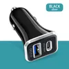 12W 2.4A High Speed ​​Car Chargers Daul Ports PD USB C Car Charger Power Adapters för iPhone 11 12 13 14 15 Samsung Xiaomi F1