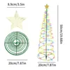 Christmas Decorations Solar Metal LED Tree Decoration Light Easy Installation 3.8 Feet Tall For 2022 Year Home Garden Party