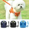 Breathable Mesh Reflective Dog Harness with Leashes Lightweight Pet Comfort Harness Suitable for Medium Small Cat and Dogs