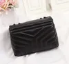 Дизайнеры женские сумочки Lou-Lou-Scelling Bags Square Fat Loulou Chain Bag Lou Real Leather Woman