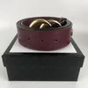 Cinturones de negocios de diseñador de alta calidad importados realmente de cuero de moda calzado de pezuña grande cinturones de correa para hombres y mujeres con caja