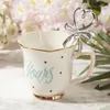 250ml Bone China Coffee Mug Water Milk Drinkware Gift Ceramic Cups Gold Inlay Breakfast Office Home Tea Mugs