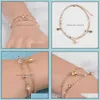 Charm Bracelets Round Bead Crystal Zircon Mti- Combination Bracelet Beautif Woman Boutique Fashion Trend Jewelry Gift Wholesale Drop Deliver