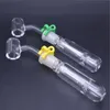 14mm kit coletor de vidro acessórios para fumar narguilé com quartzo banger prego dab palha água bong tubo com clipe de plástico