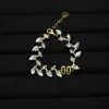 2021 Wheat Ear Horse Eye Bracelet Retro Pearl Crystal Bracelets for Women Luxury Brand Jewelry Whole Charm Bangle Gift