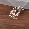 Chinese Traditional Classic Style Hairpins Decor With Pearl And Flower Elegant Exquisite Jewlery Accessories For Bridal Wedding Hair Clips &
