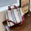 Shoulder Bags Stripe Designer Small Shopper Crossbody for Women 2021 2 Size Trends Female Casual Shopping Handbags Totes