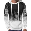 2 Stuks Trainingspak Mannen Herfst Splash Ink Hooded Sweatshirt + Broek Trekkoord Hoodie Mannen Sportwear Pak Casual Mode Mannelijke Set 210603