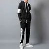 Yüksek Kaliteli Eşofman Erkekler Set Sporting 2 Parça Eşofman Erkekler Giysileri Baskılı Kapüşonlu Hoodies + Pantolon Track Takım Elbise Erkek Streetwear G1222222