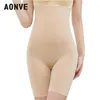 여성용 셰이퍼 ​​Aonve 배꼽 슬리밍 셰이퍼 높은 허리 Shapewear 모델링 스트랩 팬티 여성 Bulifter Plus 크기 여성 속옷