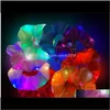 Led Luminous Hair Bands Scrunchies Women Girls Headwear Hair Rope Simple Wrist Rubber Band Accessories Vrzqp B54Hp