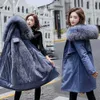 GRELLER Plus Size 6XL Warm Fur Lining Long Parkas Winter Jacket Women's Clothing Medium Hooded Coat Women 211018