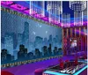 Custom wallpaper for walls 3d photo wallpapers murals Modern nostalgic high-rise big summer bar KTV theme restaurant background wall papers home decoration