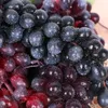 Decoración de fiesta 12/18/24 cabezas negro rojo verde púrpura colgante uvas artificiales accesorios de pografía frutas falsas mesa de comedor
