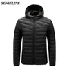 Men Winter Brand Casual Warm Jacket Fashion Thick Windproof Parker Autumn Hat 210928