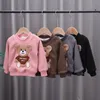 Sweats à capuche Sweatshirts Children039s Vêtements 2021 Vêtements pour garçons Dessin animé Doux Style coréen Pull à manches longues Ours mignon Look Top1150371