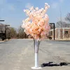 Colorful Artificial Cherry Blossom Tree Roman Column Road Leads Wedding Mall Opened Props Iron Art Flower Doors