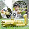 Kids Automatic Gatling Bubble Gun Toys Summer Soap Water Bubble Machine Electric For Children Gift Toys