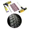 Kit de réparation d'urgence ponctuelle TIRE Kit de réparation plate TIRE TIRE Bouchon de pneu Clé hors route Ciment caoutchouc 5 bouchons voiture de bricolage