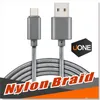 Cavo USB tipo C Alloggiamento in metallo Intrecciato Durevole Stagnatura Caricabatterie ad alta velocità Micro per Android