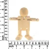 PEG Lalki kończyny ruchome drewniane zabawki robot drewna lalki DIY ręcznie robione biel zarodek marionetka dla dzieci malarstwa DAA149