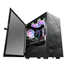 DarkFlash DLM21 Gaming Computer Case ATX/M-ATX/ITX Supported Tempered Glass Door Opening Air Inlet Black