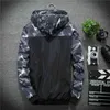 E-Baihui Vår Höst Mäns Jackor Camouflage Militär Hooded Coats Casual Zipper Male Windbreaker Män Varumärke Kläder H6682