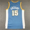 Mitchell Ness Basketball 1991-92 Dikembe 55 Mutombo 1996-97 Maillots Retro 2006-07 Allen 3 Iverson 2003-04 Carmelo 15 Anthony Stitched Mesh Men