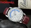 Top qualité Hommes Montre Fonction Complète Chronomètre Mode Casual horloge Homme concepteur de numéro numérique De Luxe Mouvement À Quartz Montres Montre De Luxe Cadeau De Qualité Parfaite