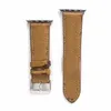 G Designer Strap geprägte Uhrenarmbänder 42mm 38mm 40mm 44mm iwatch 2 3 4 5 Bänder Lederarmband Fashion Stripes