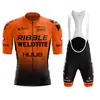 مجموعة السباقات Huub Cycling Clicking Ribble Weldtite Jersey Set Men Road Bike Stirts Suit Bicycle Bib Shorts Mtb Maillot Culotte7818617