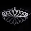 Bruiloft Bruids Prinses Oostenrijkse Crystal Tiara Crown Sluier Haar Accessoire voor Meisjes Kinderen Sieraden Drop Ship Clips Barrettes