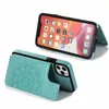 Podwójny przycisk Mandala Stamping Telefon Tylna okładka dla iPhone'a 14 13 12 11pro Max XR XS 8 7 6plus
